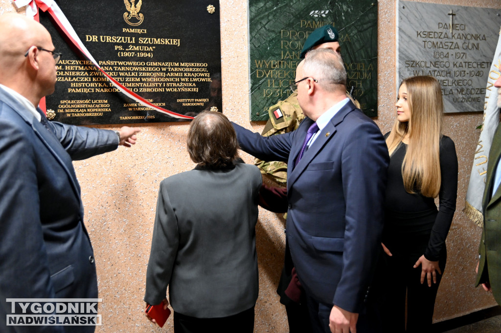 Odsłonięcie tablicy poświęconej Urszuli Szumskiej