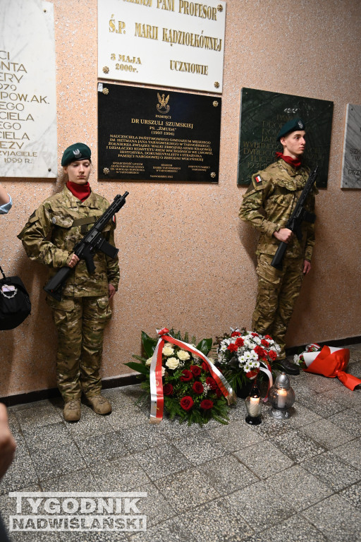 Odsłonięcie tablicy poświęconej Urszuli Szumskiej