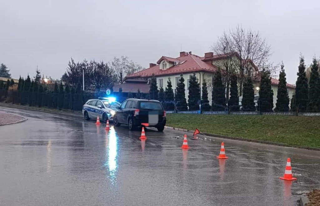 Wypadek na ul. Batalionów Chłopskich w Połańcu