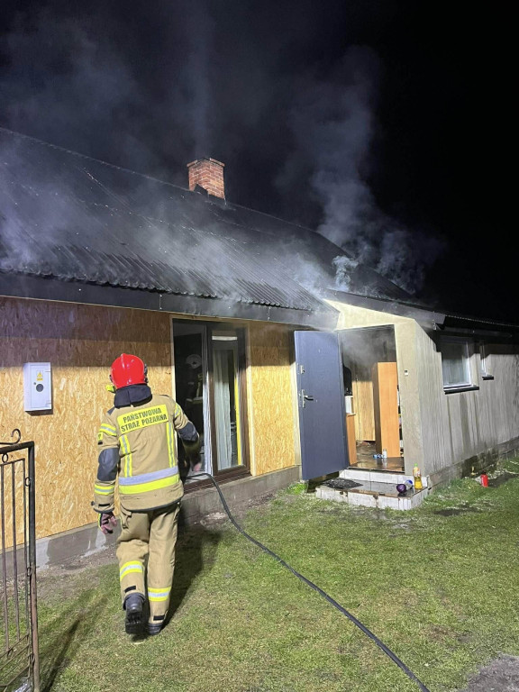 Pożar w Grębowie (20.11.25 r.)