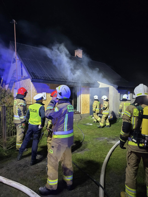 Pożar w Grębowie (20.11.25 r.)