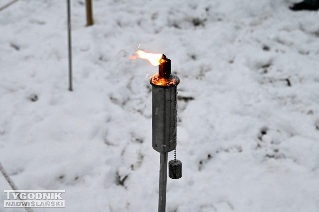 Śnieżne Jezioro Aniołów nad Jeziorem Tarnobrzeskim