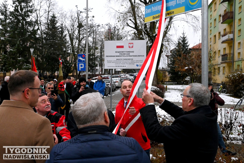 Nadanie imienia PCK skwerowi w Tarnobrzegu