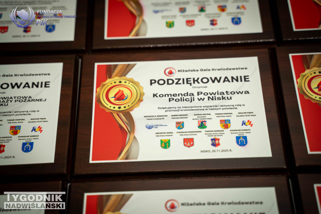 III Niżańska Gala Krwiodawstwa.