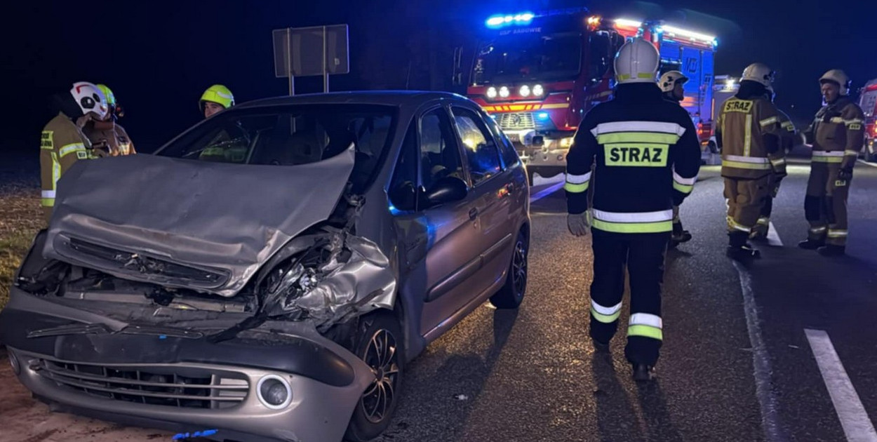 Wypadek na DK9 w Obręcznej