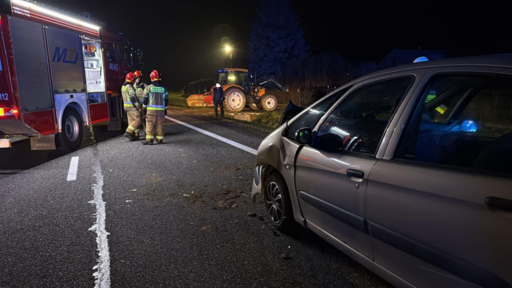 Wypadek na DK9 w Obręcznej