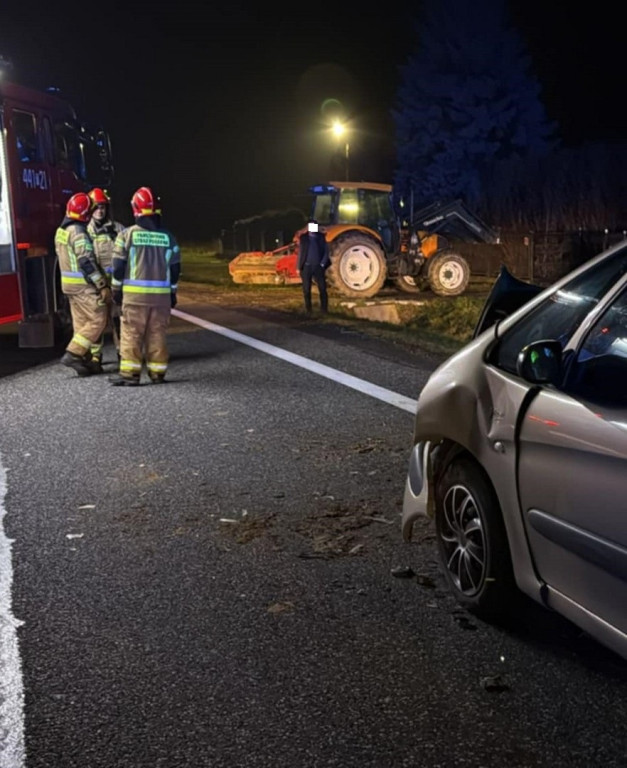 Wypadek na DK9 w Obręcznej