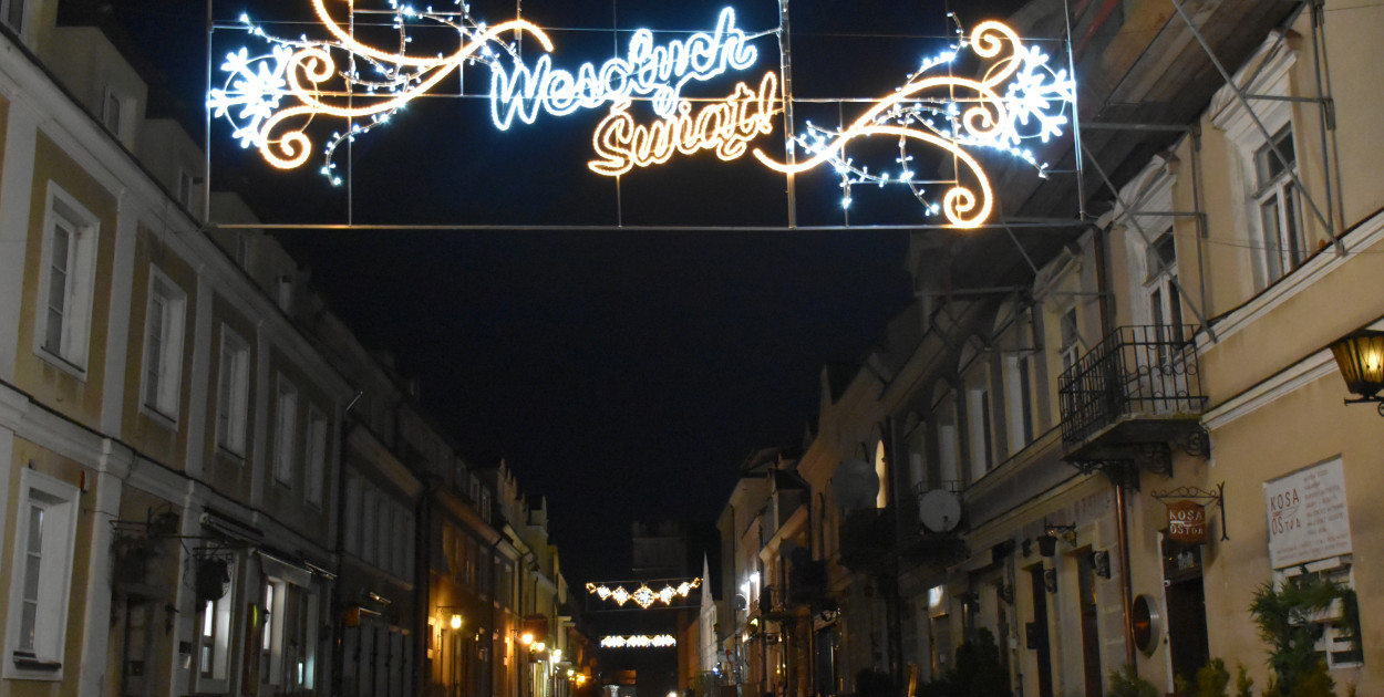 Sandomierz udekorowany na święta