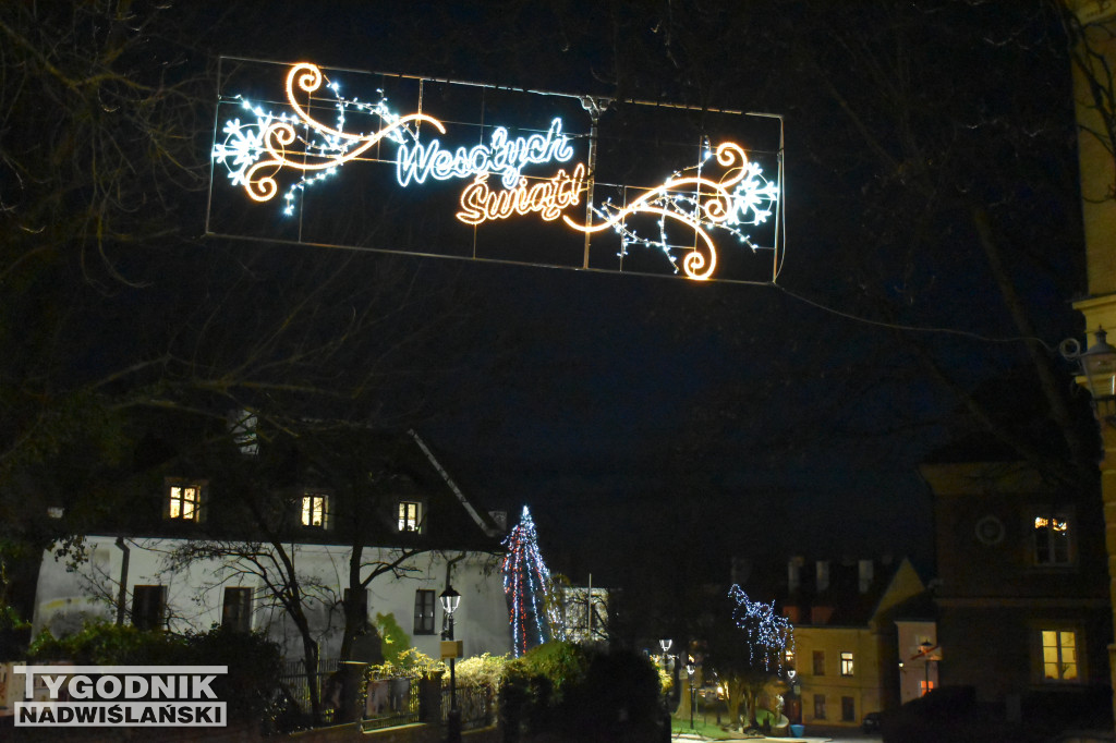 Sandomierz udekorowany na święta