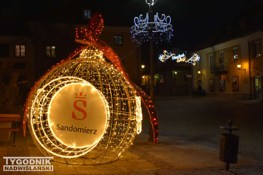 Sandomierz udekorowany na święta