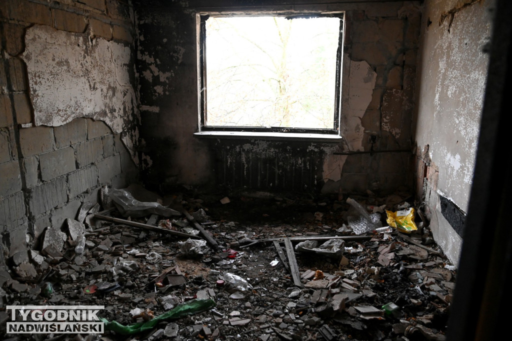 Zrujnowany Hotel Nadwiślański w Tarnobrzegu