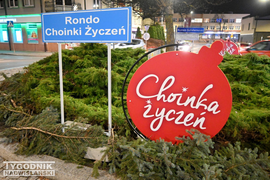 Rondo Choinki Życzeń w Tarnobrzegu