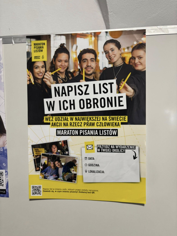 Maraton Pisania Listów Amnesty International