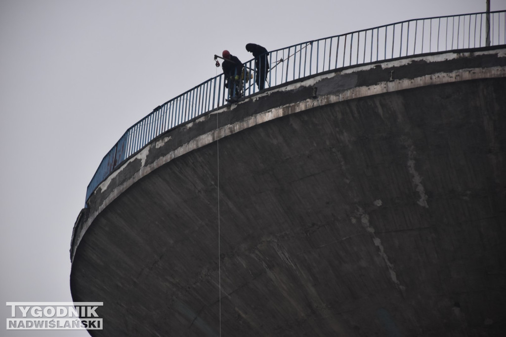 Remont wieży ciśnień w Tarnobrzegu