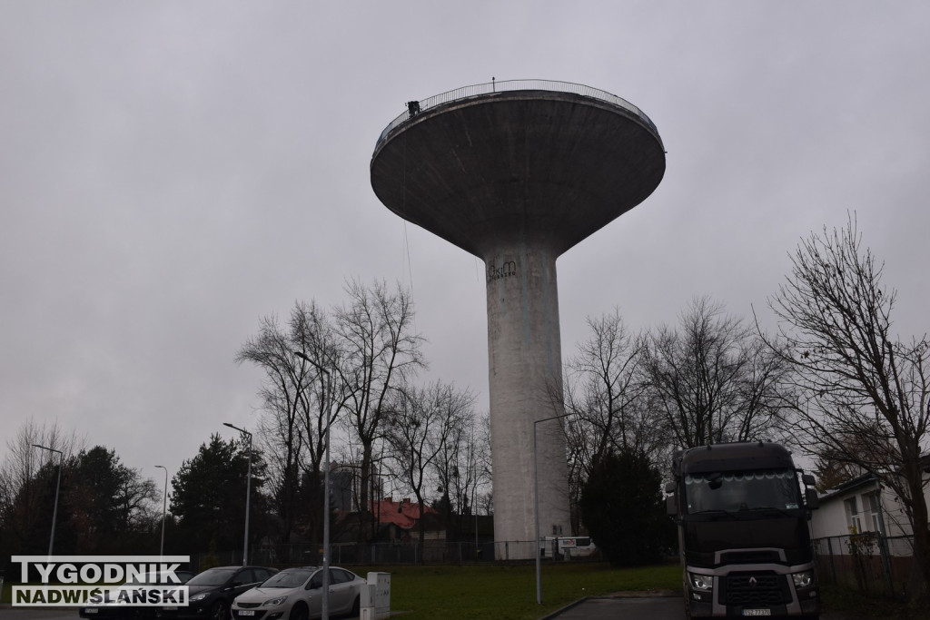 Remont wieży ciśnień w Tarnobrzegu