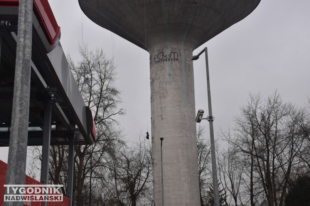 Remont wieży ciśnień w Tarnobrzegu