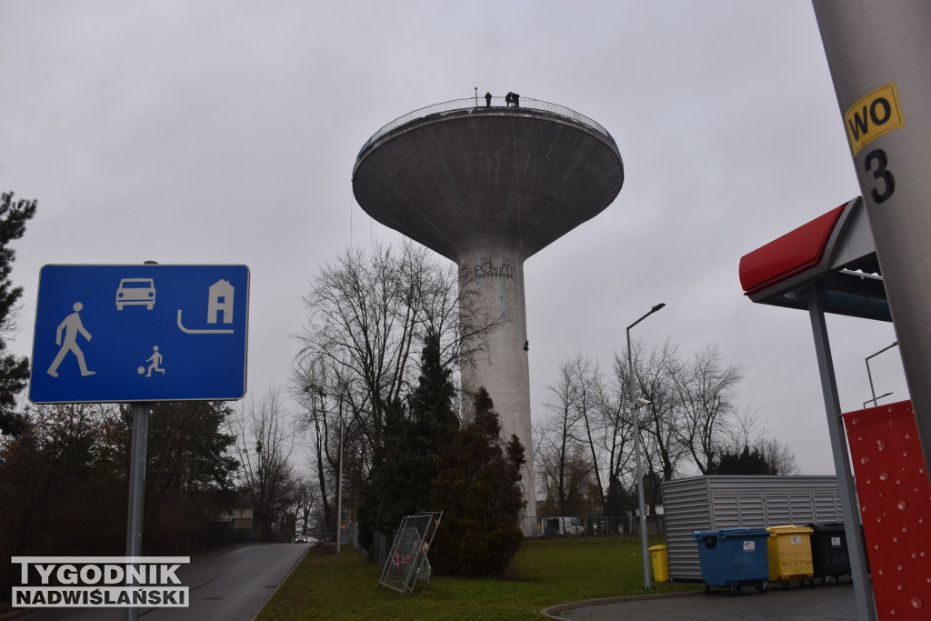 Remont wieży ciśnień w Tarnobrzegu
