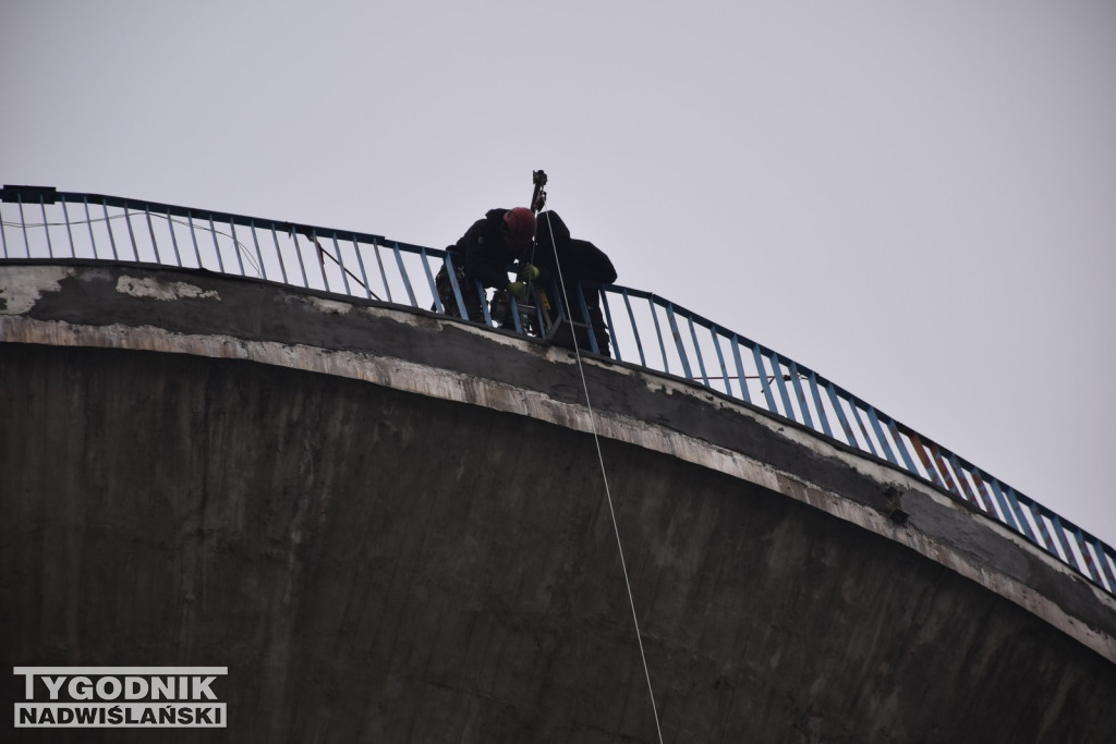 Remont wieży ciśnień w Tarnobrzegu