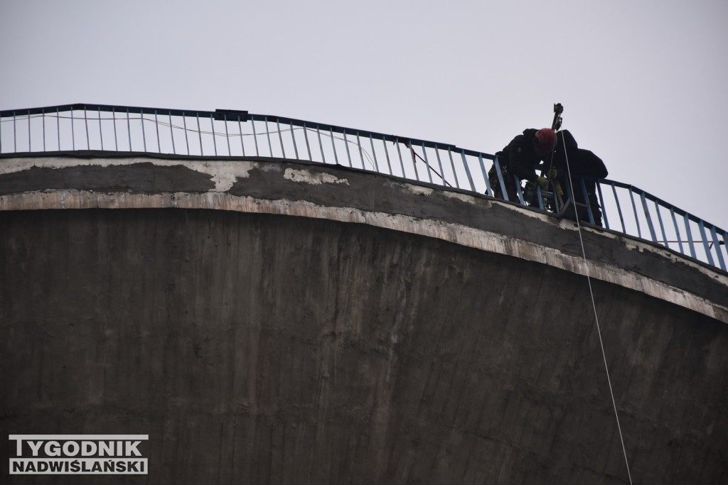 Remont wieży ciśnień w Tarnobrzegu