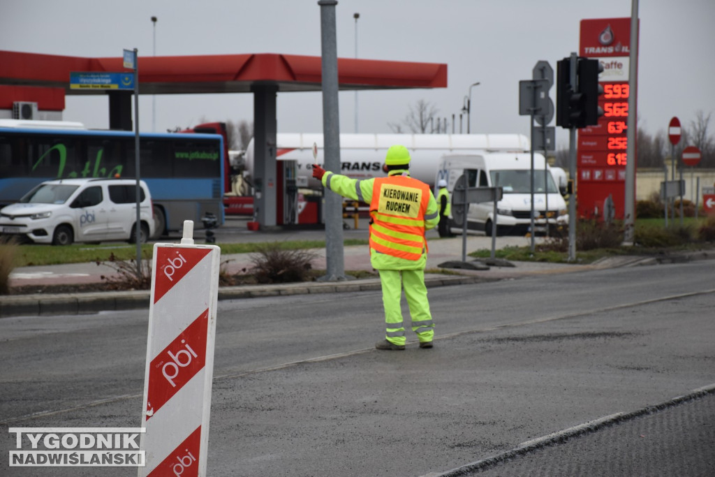 Remont skrzyżowania w Tarnobrzegu