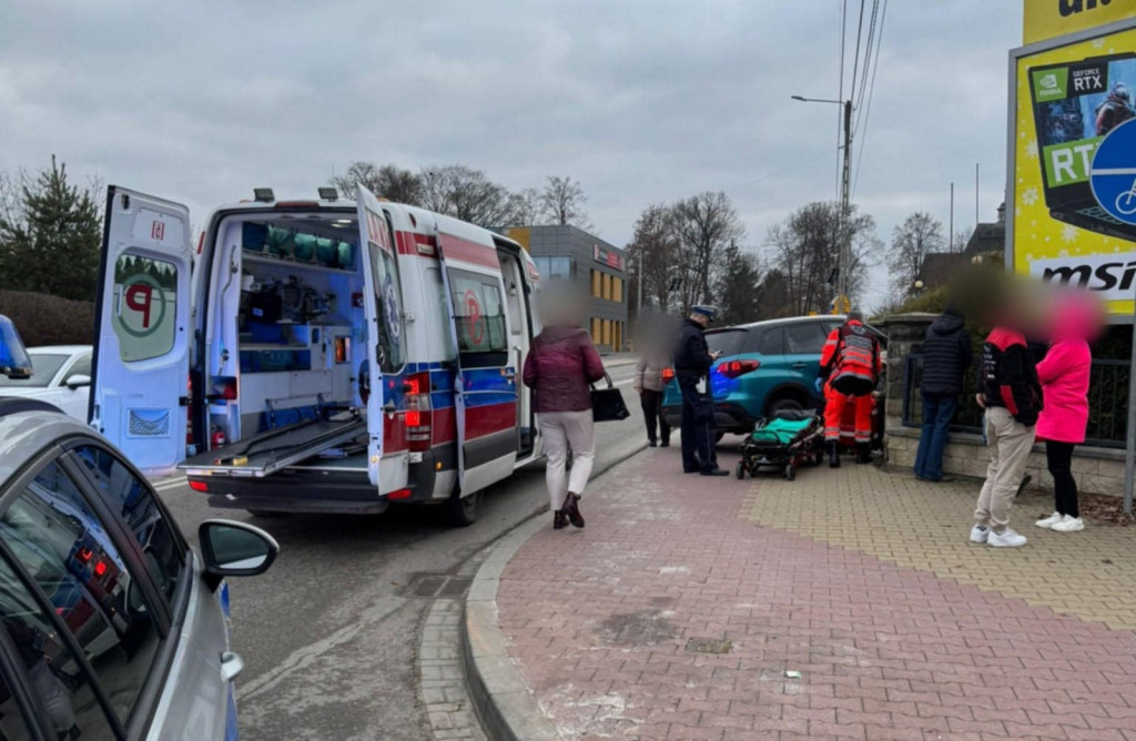 Wypadek na ul. Langiewicza w Staszowie
