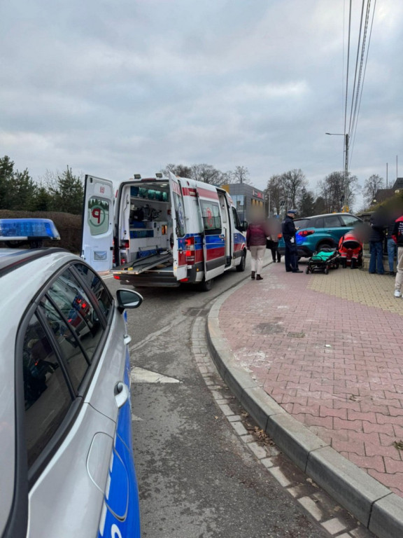 Wypadek na ul. Langiewicza w Staszowie