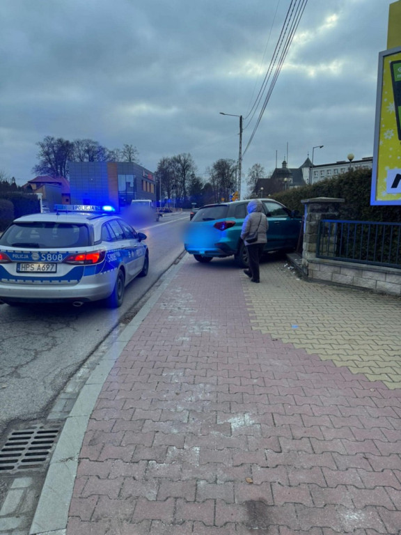Wypadek na ul. Langiewicza w Staszowie