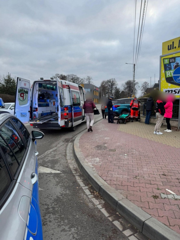 Wypadek na ul. Langiewicza w Staszowie