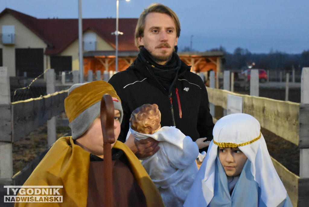 Otwarcie żywej szopki w Sandomierzu