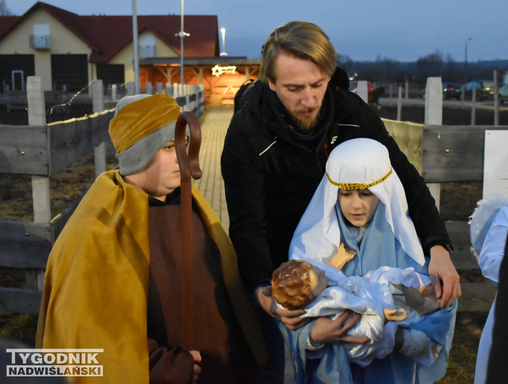 Otwarcie żywej szopki w Sandomierzu