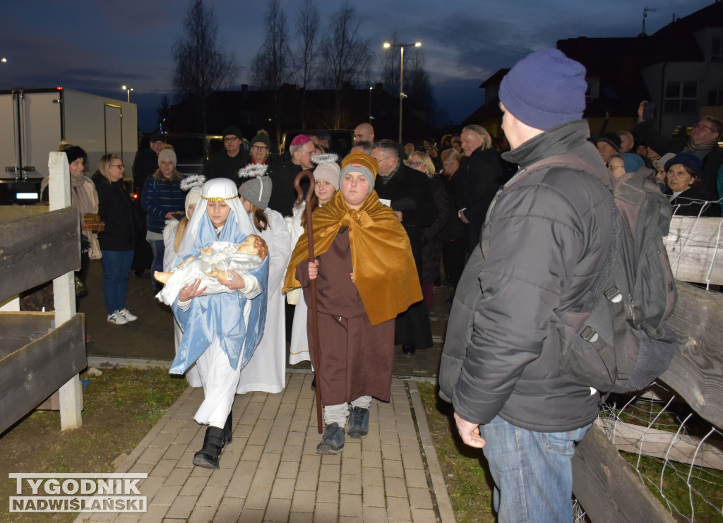 Otwarcie żywej szopki w Sandomierzu