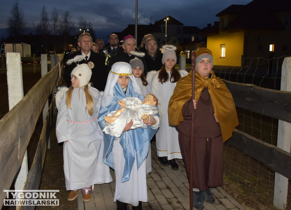 Otwarcie żywej szopki w Sandomierzu