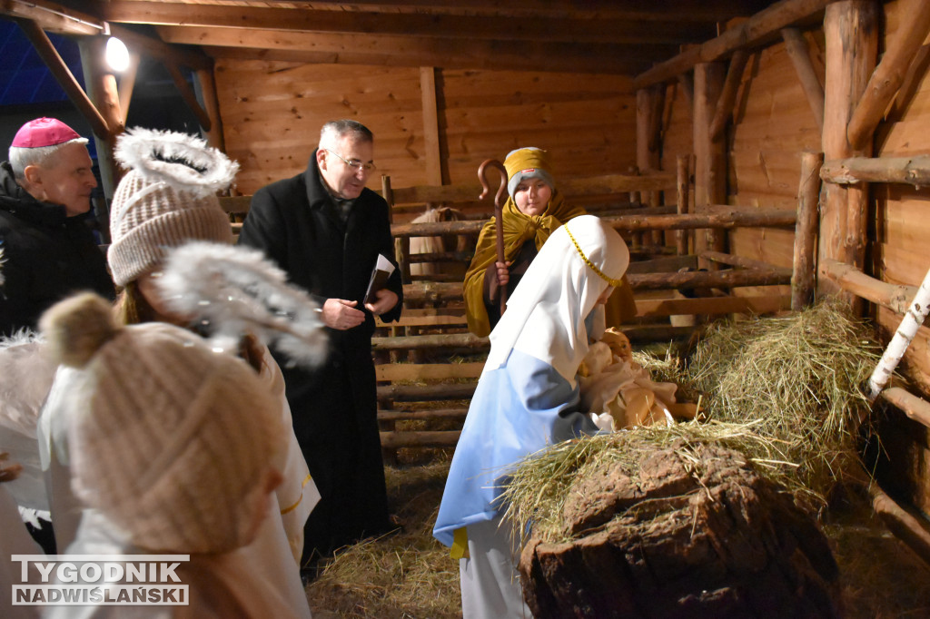 Otwarcie żywej szopki w Sandomierzu