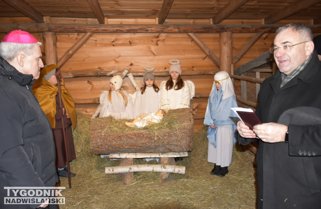 Otwarcie żywej szopki w Sandomierzu