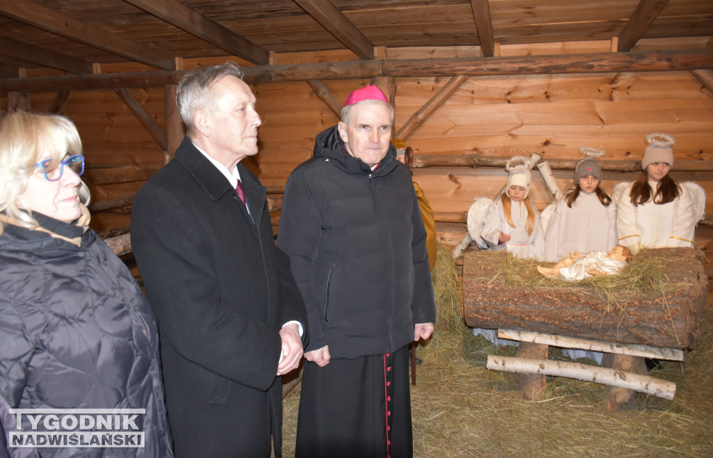 Otwarcie żywej szopki w Sandomierzu