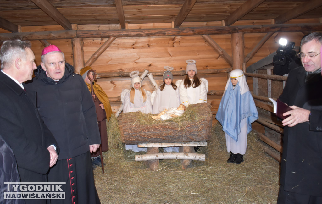 Otwarcie żywej szopki w Sandomierzu