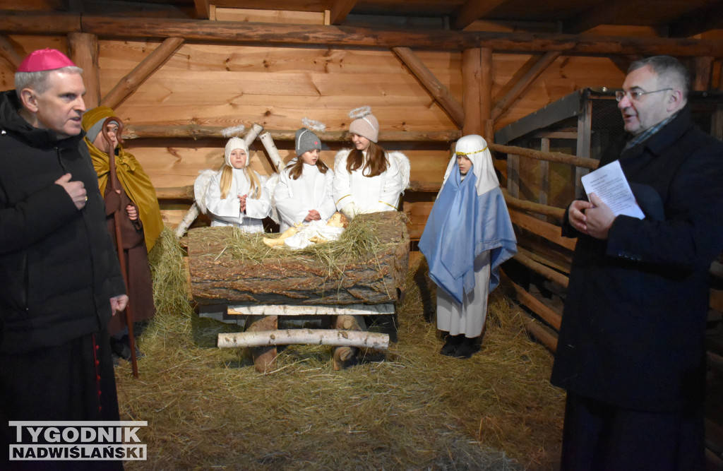 Otwarcie żywej szopki w Sandomierzu