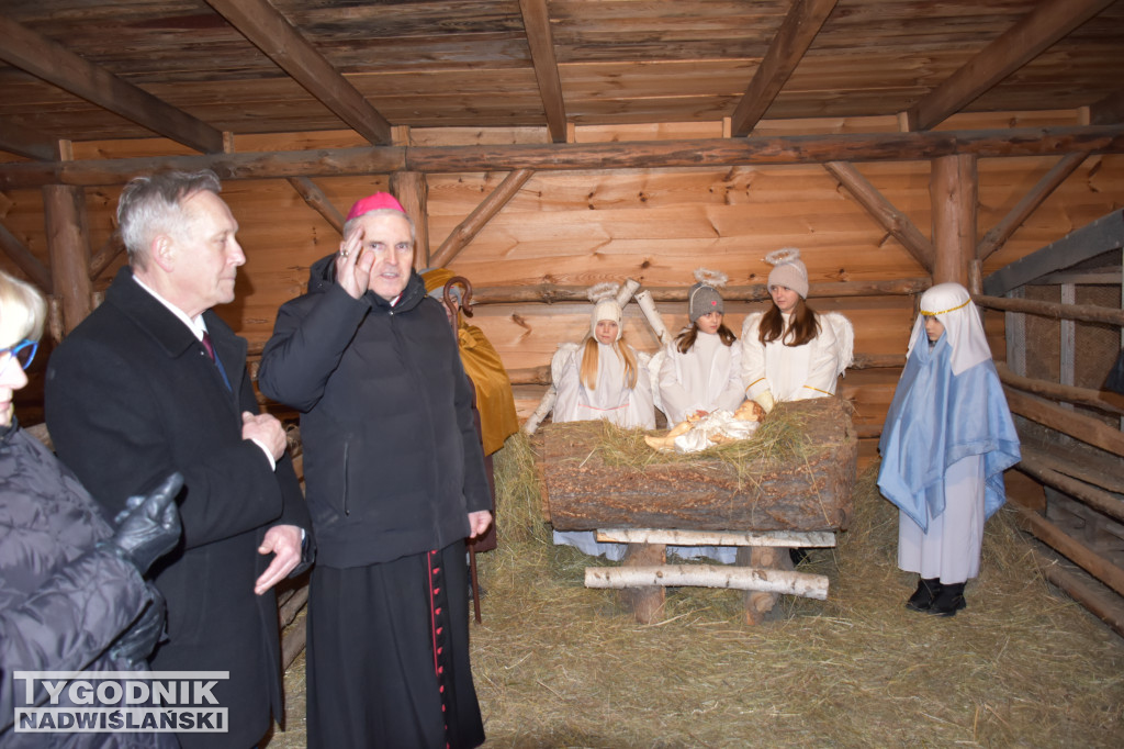 Otwarcie żywej szopki w Sandomierzu