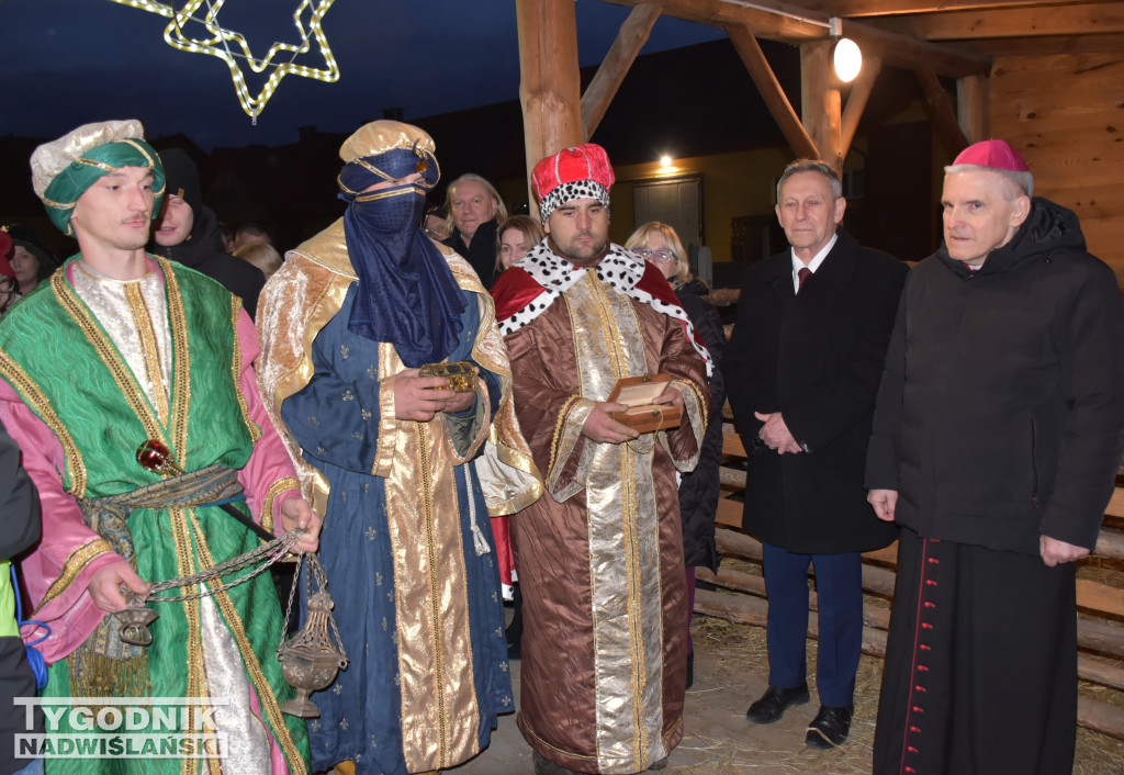 Otwarcie żywej szopki w Sandomierzu