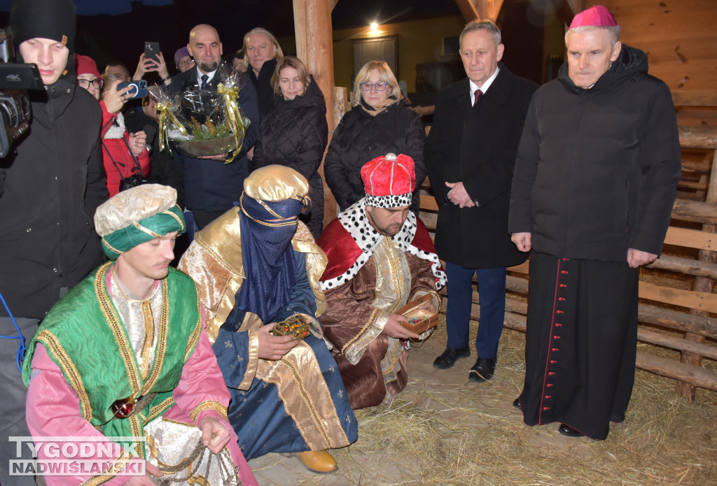 Otwarcie żywej szopki w Sandomierzu