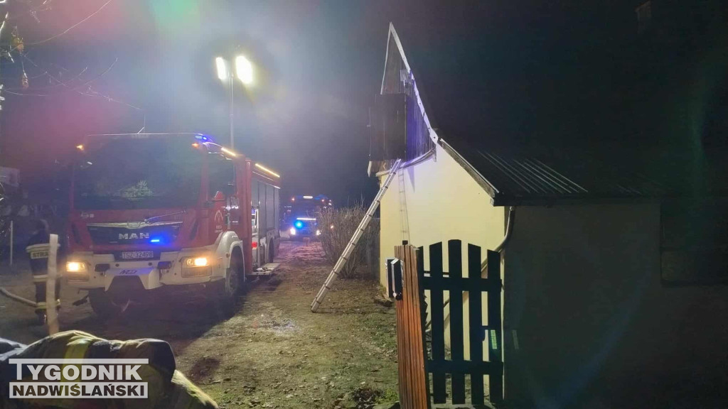 Pożar w miejscowości Zdzieci Nowe (gm. Połaniec)