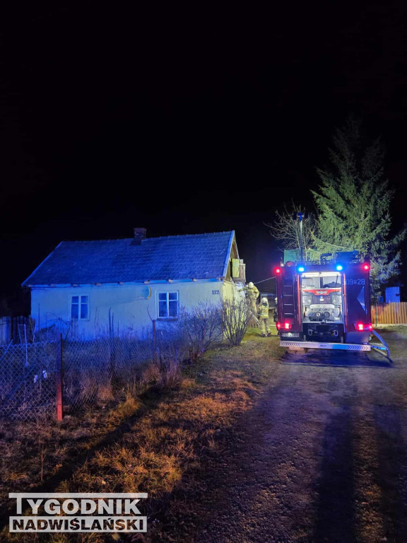 Pożar w miejscowości Zdzieci Nowe (gm. Połaniec)