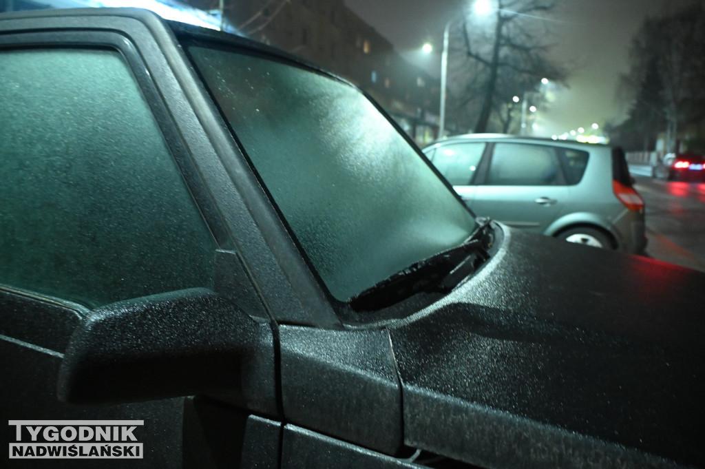 Gołoledź w Tarnobrzegu