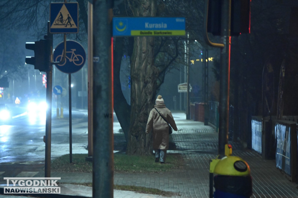 Gołoledź w Tarnobrzegu