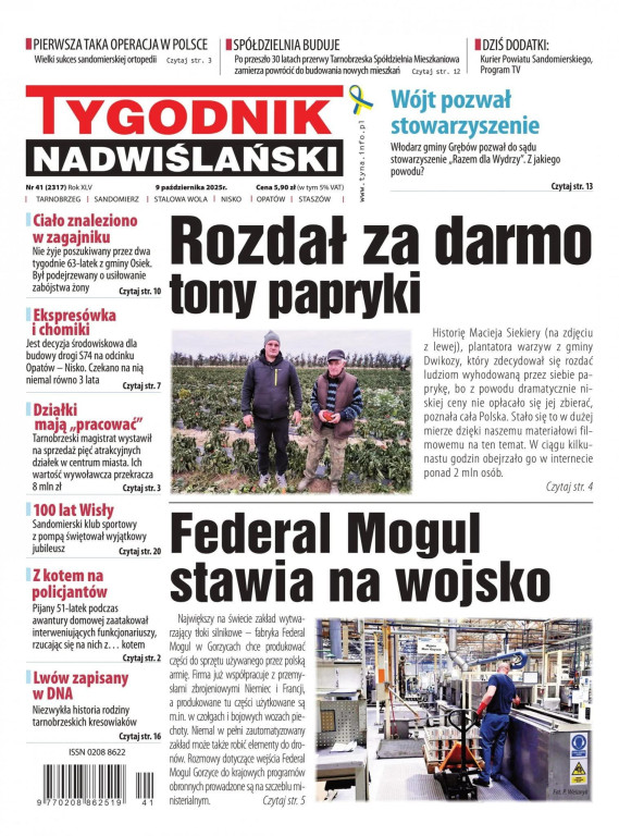 Jedynki Tygodnika Nadwiślańskiego w 2025 roku