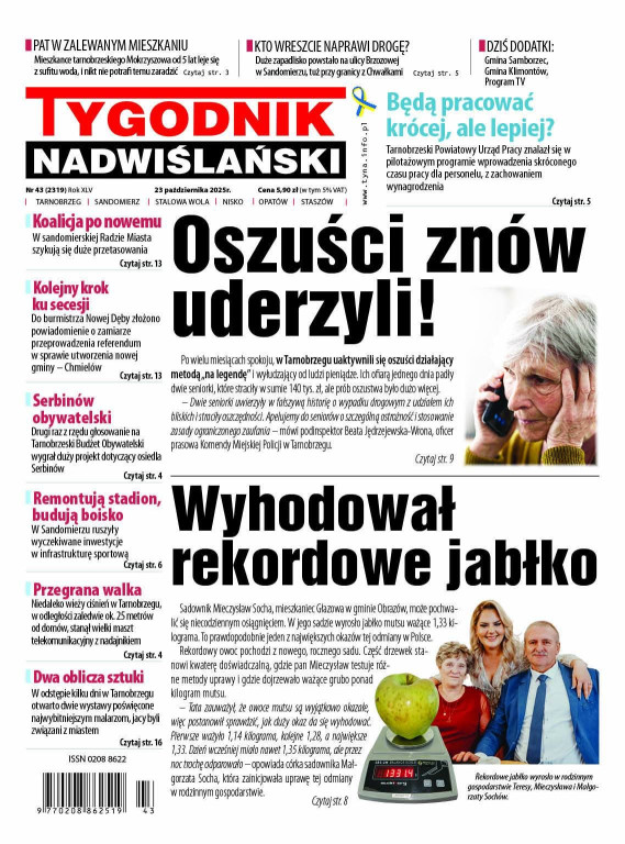 Jedynki Tygodnika Nadwiślańskiego w 2025 roku