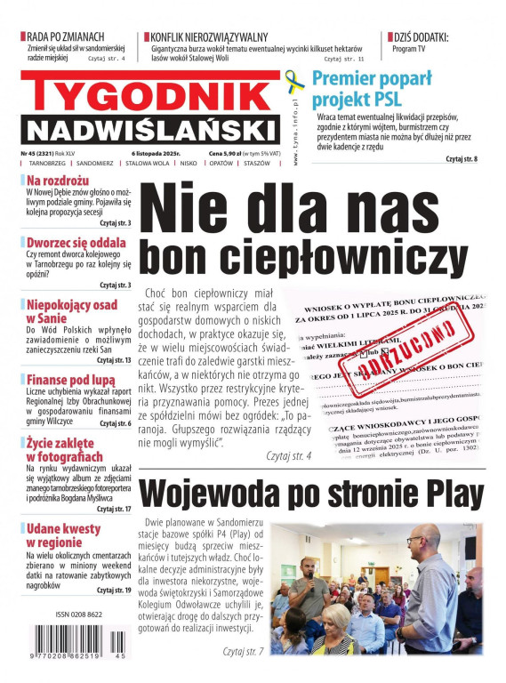 Jedynki Tygodnika Nadwiślańskiego w 2025 roku