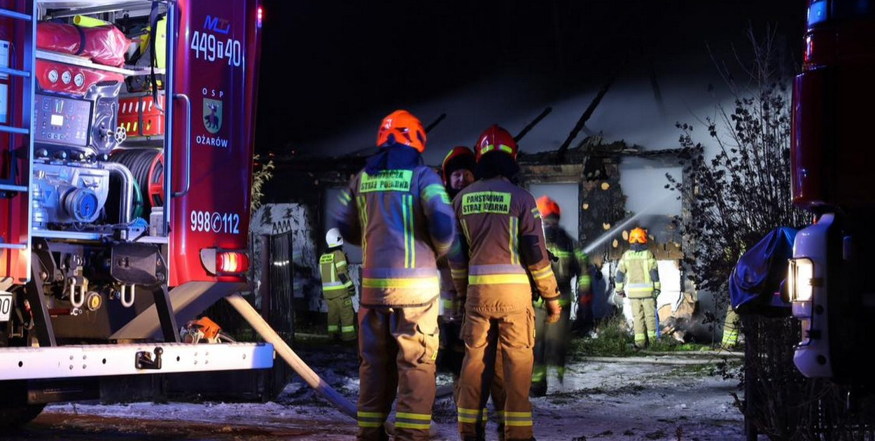 Pożar domu w Wyszmontowie