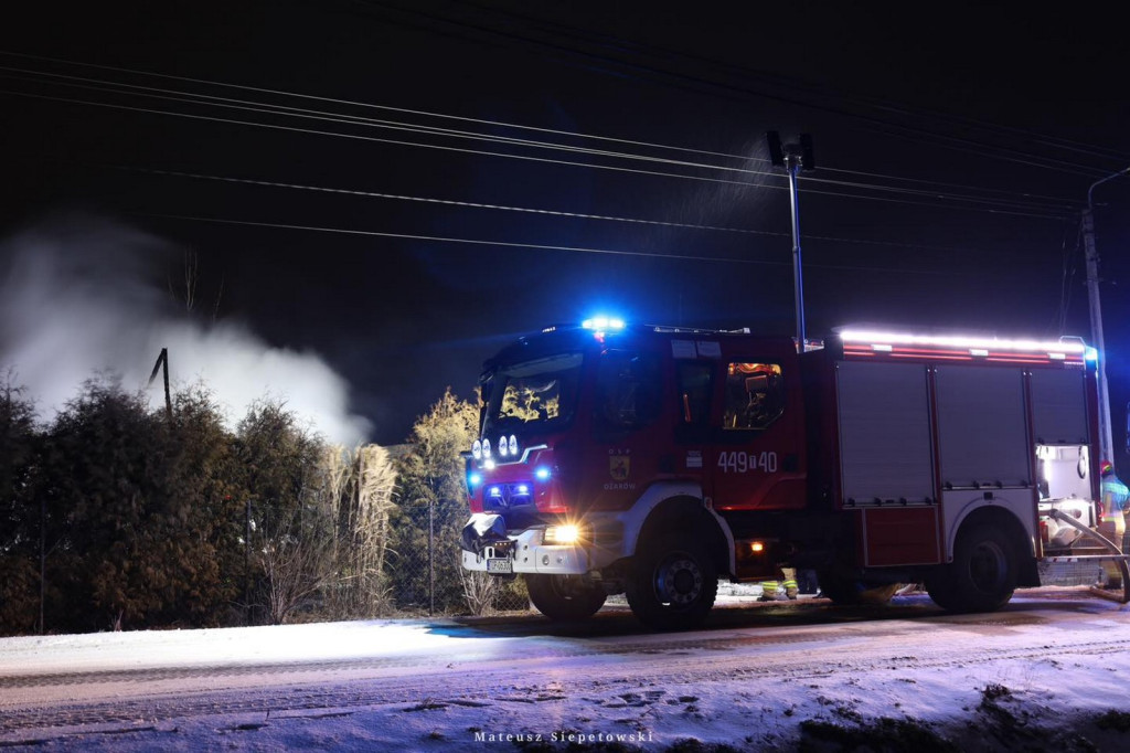 Pożar domu w Wyszmontowie