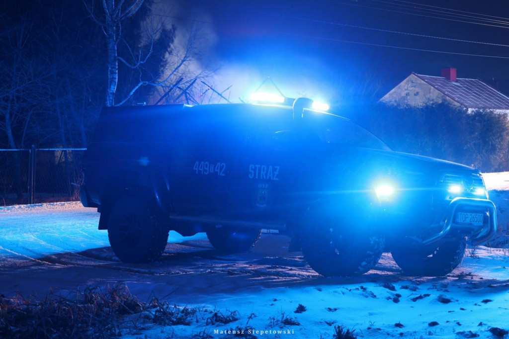 Pożar domu w Wyszmontowie